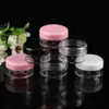 3g 5g 10g 15g 20g 25g plastic cosmetic container black Plastic cream jar Makeup Sample Jar Cosmetic Packaging Bottle Wax Container