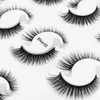 12 Paar kurze Wimpern 3D-Nerz-Haar-falsche Wimpern Natural / flauschige Lang Augen Lashes Wispy Makeup Beauty-Verlängerungs-Werkzeuge