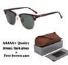 2020 Classic Retro Vintage Glass Lens Sunglasses Men Women Brand Designer Sun glasses uv400 Goggle with brown cases and box1713261