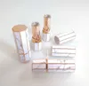 Marble Batom Tubes Octangle Esvaziar Lip Gloss tubo Garrafas Batom Lip plástico Viagem Cosméticos Containers Garrafa Embalagem Garrafas GGA2355