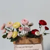 3 teile/los Simulation Pfingstrose Seidenblume im europäischen Stil künstliche Pfingstrose Blume Zweig Kranz für Hochzeit Heimdekoration gefälschte Display Blume