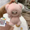 Real Genuine Fur Pig Angel Piggy Toy Keyring Handbag Keychain Car Phone Pandent