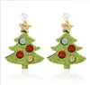 Christmas earrings New Style Santa Claus snowman deer bell Christmas tree Dangle Earring jewelry accessories Christmas gifts for women girls