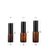 Amber Glass Spray Bottle 10ml 15ml 20ml 30ml 50ml Lotion Pump Bottles Cosmetic Container Empty Refillable Pack EEA1020-1