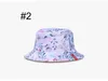 패션 어른 어린이 모자 3D 녹색 꽃 추상 인쇄 여성 청소년 어부의 모자 남여 모자 캡