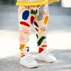 Kinderen meisjes broek geometrie print harem broek babymeisjes leggings losse broek kinderkleding kinderkleding