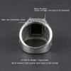 Vintage Ring Men Real Pure 925 Sterling Silver Jewelry Black Obsidian Natural Stone Rings For Mens Punk Rock Fashion D18111306