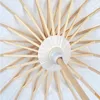 60PCs Bridal Wedding Parasols Vitpapper Paraplyer Kinesisk Mini Craft Paraply Diameter 20,30,40,60cm