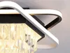 Modern LED-ljuskrona Hängsmycke Light Overhead Design Living Room Lights Taklampor för Home Bedroom Hotel Decorative Crystal Landlarna