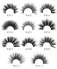 9 pares Falso Natural Cílios 3D Handmade Falso Lashes Eye Makeup Fios falso vison Cílios Extensão Volume macios Mink Lashes