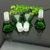 Green Diamond Glass Bubble Head Akcesoria papierosów Hurtownia Bongs Rury palnika olejowe Rury wodne Rury szklane Rury Oil Palenie