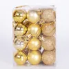 Dekoracje świąteczne 24pcs/Lot Tree Decor Ball Baulble wiszący Xmas Party Ornament do domu 30 cm1