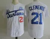 Vintage #21 Roberto Clemente Santurce Crabbers College Baseballtröjor NCAA Herr Svart tröja Universitetssydda skjortor S-XXXL