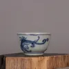 Tazza di tè in ceramica antica di alta qualità da 100 ml in porcellana dipinta a mano Ciotola da tè da tè