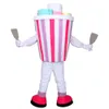 2019 High quality newYummy Colorful Ice Cream mascot Adult hot selling Anime mascot costume Gift for Halloween party free shipping