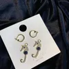 Mode- Merk Oorbellen Sieraden Voor Grils 18K Vergulde Kubieke Zirkonia Seahorse Dangle Earring Women Wedding Oor Studs