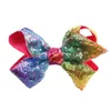 15 couleurs INS New Glitter Mermaid Flip Sequin Big Bow épingle à cheveux bébé filles dégradé Paillette Barrettes enfants Bling pince à cheveux cheveux Ac8963870