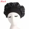 1PC Women Wide Band Satin Silk Bonnet Cap Comfortable Night Sleep Cap Hat Ladies Soft Silk Long Hair Care Bonnet Headwrap4897700