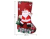 I titolari Sacchetto del regalo di Natale Big Calze Santa Snowman renna Orso Stocking Candy decorazioni natalizie partito accessorio JK1910