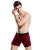 Cuecas masculinas Cuecas Boxers Frete Grátis Masculino Esportes Estilo Boxers Fechados Breathale Cuecas 4 Pçs / Lote Cores Sólidas Tamanho Grande L-3XL