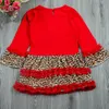 Baby Christmas Clothes Baby Sanda Reindeer Pattern Long Sleeve T-shirt Dress And Pants Two Piece Baby Girls Xmas Outfits Set Girls Clothing