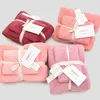 2pcs/set Coral Fleece Face Towel 34*85cm Bath Towel 75*150cm Highly Absorbent Adults Kids Home Bathroom Hotel Face Bath Towel