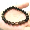 MG0606 A Grade Golden Obsidian Men`s Armband Trendy Natuurlijke Smokey Quartz Beaded Bracelet Nieuwe Design Energy Armband voor Mannen