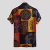 Nya Holiday Herrtröjor Kortärmad Casual Hawaiian Tops Tees Summer Travel Holiday Beach Shirts Male Workout Streetwear 4XL