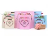 Thank You Paper Packing Bag Small Medium Large Present Package Bag Portable Shopping Bag Blue Pink Beige