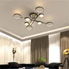 New led Nordic living room chandelier lighting modern restaurant ceiling lights creative art bedroom ceiling lamp Pendant Lamps