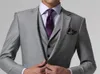 Knappe Bruiloft Bruidegom Tuxedos (Jas + Vest + Broek) Mannen Pakken Maatwerk Formeel Pak voor Mannen Bruiloft Bestmen Tuxedos Custom Made