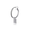 Stainless steel ring spring hoop earrings women mens earrings hip hop fashion jewelry will and sandy jewelry