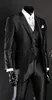 Fashionable Notch Lapel Groomsmen Two Buttons Groom Tuxedos Men Suits Wedding/Prom/Dinner Best Man Blazer(Jacket+Pants+Tie+Vest) A306