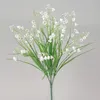 Artificielle blanc muguet en plastique en forme de cloche fleur blanche plante verdure pour centres de table de mariage partie florale