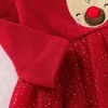 Bebê recém-nascido vestido de natal meninas bebê crianças moda manga longa romper vestidos tutu vestido bebê menina roupas20807766841770