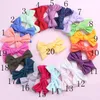 Accessori dei capelli dei bambini caldi di vendita 20 colori di modo delle ragazze di stile coreano del tessuto di cotone di Bowknot forcine per bambini Solid semplici clip di capelli