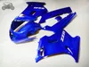 Gratis Anpassade motorcykel Fairing Kits för Kawasaki 90-07 ZZR250 1990-2007 Road Race ABS Plastblå Fairings Bodywork ZZR 250 90-07 ZZR-250