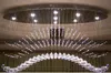 oval curtain wave modern chandeliers crystal lamp living room lamp el lighting sizeL750 W250 H650mm281e