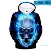 Moda Crown Skull 3D Hoodies Pulôver Manga Longa Esporte Esporte Hip Hop Homens Mulheres Hoodie Roupas 3D Com Capuz Sweatshirt 4xl