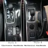 Per Mitsubishi Outlander 2016-19 Pannello di controllo centrale interno Maniglia per porta Adesivi in fibra di carbonio Decalcomanie Car styling Accessorie3082