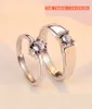 Fashion-Silver Couple Ringar, ett par öppningsringar.100% Autentisk produkt, den bästa gåvan för en pojkvän och flickvän. ​​Högkvalitativ
