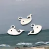 200pcs Silver Color Lovely Dolphin Whale Animal Charms Nautical Beach Pendant Jewelry Making DIY Handmade Accessories A3380