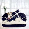 Nya Four Seasons Pet Dog Soffa Beds With Pillow Löstagbar tvätt Mjuk fleece kattbädd varm chihuahua liten hund säng297y