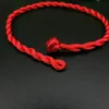 3UMetr Gorąca Sprzedaż 1 PC Czerwony Wątek String Bransoletka Lucky Red Green Handmade Lina Bransoletka Dla Kobiet Mężczyźni Biżuteria Kochanka Para