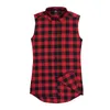 sleeveless plaid shirt men