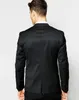 Black One Button Mens Suits Slim Fit Groomsmen Wedding Tuxedos For Men Designer Blazers Notched Lapel Formal Dress Suit (Jacket+Pants)