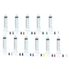 10ml Syringes with Plastic 0.25 Inch Mixed Size Blunt Tip Fill Dispensing Needle Total Pack of 11