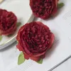 50 pcs Fleurs Artificielles Soie Pivoine Fleur Têtes De Mariage Décoration Fournitures Simulation Faux Tête De Fleur Décor À La Maison 10 cm 8 COULEURS