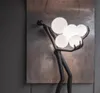 Nordic Modern Resin Art Study Stand Light Floor Lamber غرفة نوم غرفة المعيشة E27 مصابيح الجدول مصابيح الإضاءة ديكور المنزل Luminaire LL2858