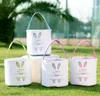 13styles Cesta de Páscoa Balças de Rabbit Buckets Lace Páscoa Bunny Bunny Cestas Crianças Candy Tote Bolsas Bolsas de Armazenamento de Caça Egg GGA3194